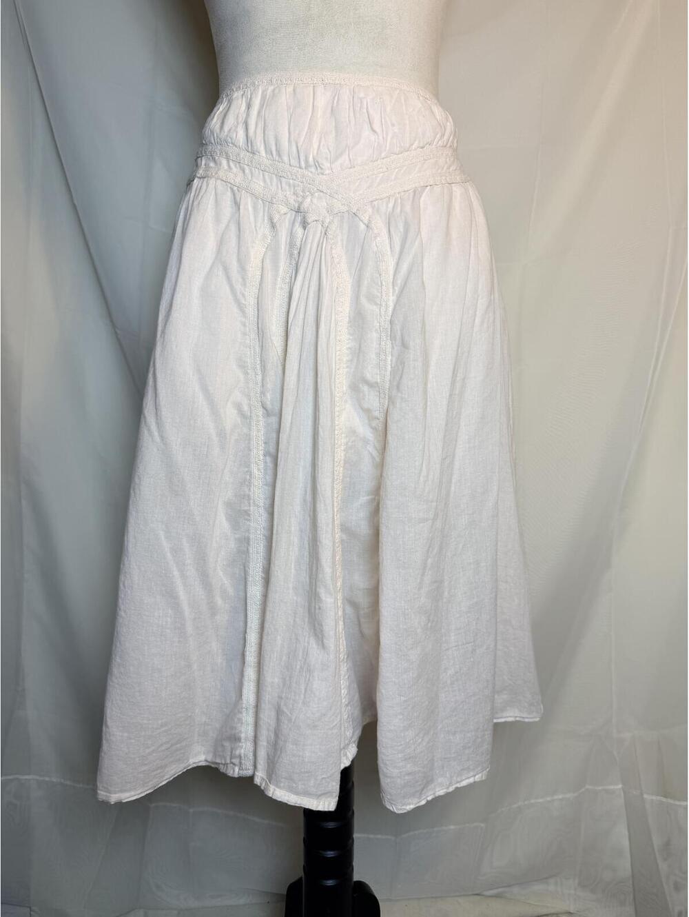 Y2K Zinger Pale Pink Boho Cotton Midi Skirt M